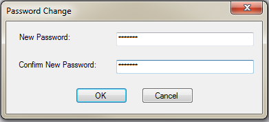 Password change dialog