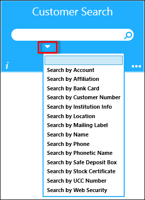 Click the drop-down arrow if you want to select the entity type from the list. 