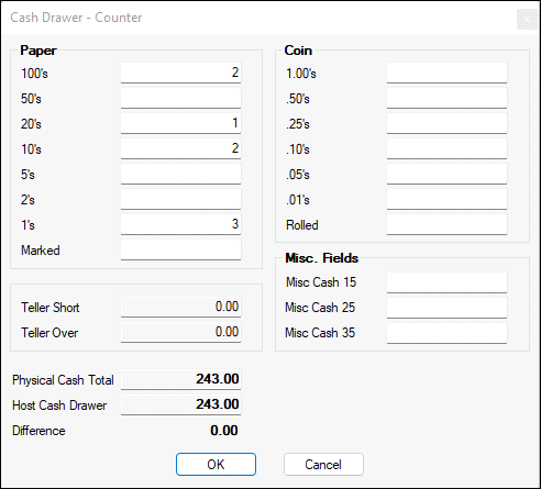 CashDrawerCounter