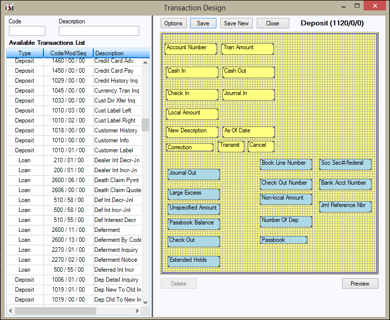 Transaction Design