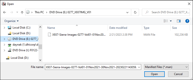 Mounted X937 ISO File