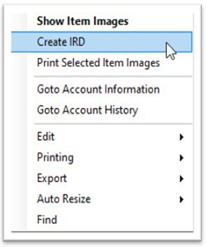 RightClickCreateIRD