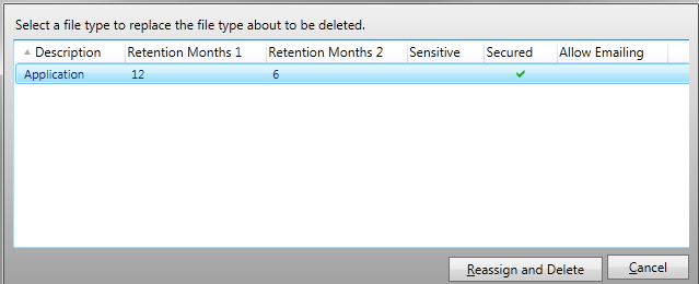 Reassign Deleted File Type