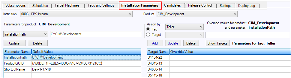 InstallationParametersTab