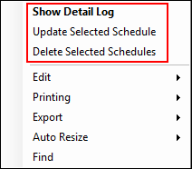 SchedulesRightClickMenu