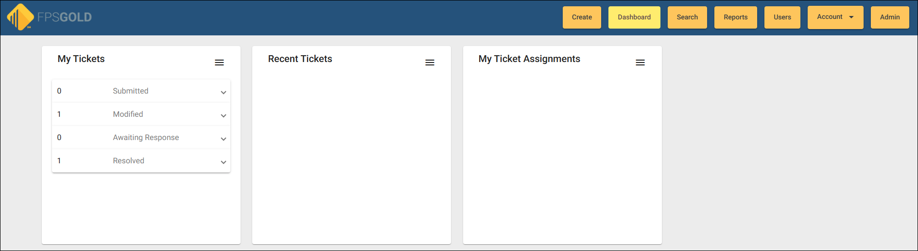 Home Page with Dashboard Home Page with Dashboard